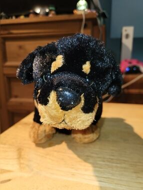 Ganz Webkinz Rottweiler Plush Dog Stuffed Animal 8"  Toy HM183 No Code